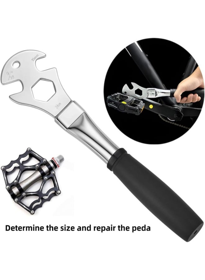 اسرلي وايت مجموعة ملحقات الدراجة الهوائية، مفتاح فك الدواسات ودواسات الدراجة سهلة الفك والتركيب - Image 5